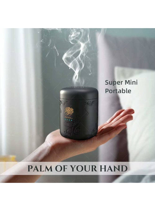Oud Bakhoan New Mini Electronic Arabic Incense Burner – Oud & Bakhoor Mubkhara with Battery Indicator - Image 4